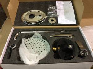 lot 84 image: Ancona Eleganzia Single Handle 1-Spray Tub and Shower Faucet in Chrome open Box customer Returns