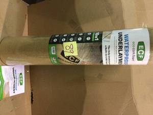 lot 89 image: ECOCORK Underlayment - Vinyl Plank, Laminate, Engineered Wood 1 Roll not used