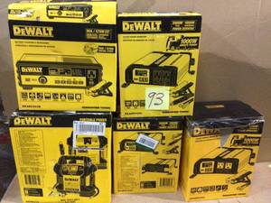 lot 93 image: Lot of assorted Dewalt Power invertersstations various models not tested customer returns see pictures