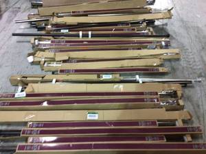 lot 96 image: Lot of assorted Home Decorators Curtain Rods various models and conditions customer returns see pictures