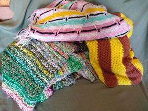 lot 53 image: Large Hand Made Afghans