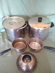lot 82 image: Pots & Pans and Strainer
