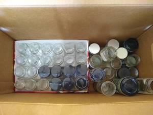 lot 85 image: Large Lot of Small Glass Jars