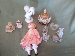 lot 93 image: Quarry Critters, Porcelain Doll and Precious Moments