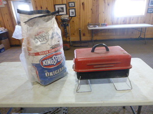lot 17 image: Portable Grill and Charcoal