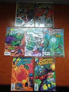 lot 65 image: 7 Captain Marvel Comics