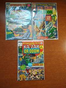 lot 78 image: Astonishing Tales #1-3 - Silver Age
