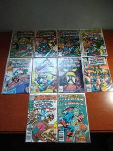 lot 93 image: 10 Captain America Comics - Between #243 & 267