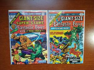 lot 95 image: 2 Giant Size Marvel Comics - Fantastic Four