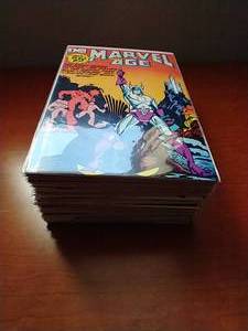 lot 107 image: 38 Marvel Age Comics - Between #1 & 40