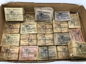Vintage -&nbspBox of Standard Watch Works Main Spring (Various Sizes)