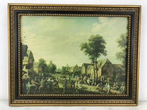 Vintage - Framed -&nbspOld English Painting Print