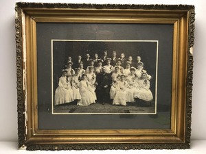 Antique - Framed - Photograph of Patriarch and Children