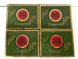 Vintage - Lucky Strike Flat Fifties Cigarette Cases #1