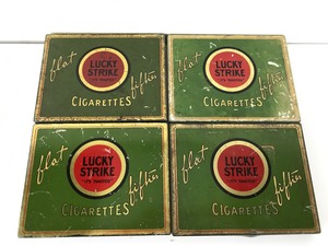 Vintage -&nbspLucky Strike Flat Fifties Cigarette Cases #2