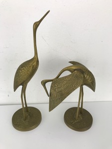 Vintage - Pair of Decorative Metal Swans