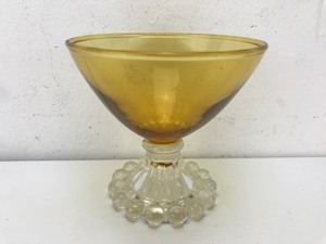 Vintage - Yellow Two-Tone Glass