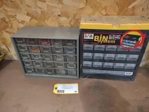 lot 58 image: (2) Parts Cabinets, (1) Has Electri...