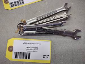lot 217 image: Craftsman Wrenches 9-14...