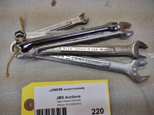lot 220 image: Craftsman Wrenches 14-58...