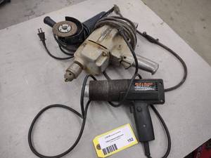 lot 152 image: Grinder, Drill, & Heat Gun...