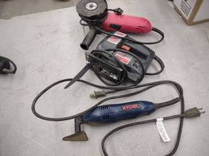 lot 159 image: Grinder, Jig Saw, & Sander...