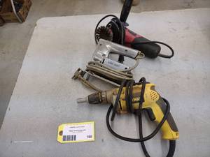 lot 160 image: Grinder, Jig Saw, & Screw Shooter...