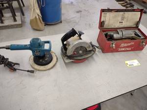 lot 164 image: Sawzall, Circular Saw, & Polisher...