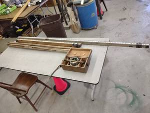 lot 178 image: Boston Transit, Tripod, & (2) Measu...