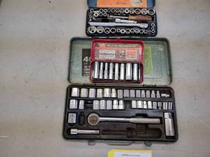 lot 193 image: (3) Socket Sets...