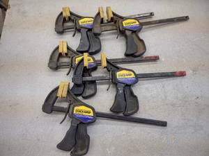lot 293 image: (5) Quick-Grip 6 Bar Clamps...
