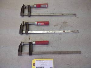 lot 295 image: (3) 12 Bar Clamps...