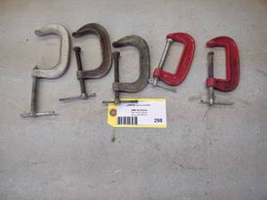 lot 298 image: Assorted C-Clamps...