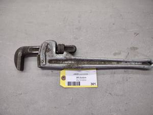 lot 301 image: Ridgid 18 Aluminum Pipe Wrench...