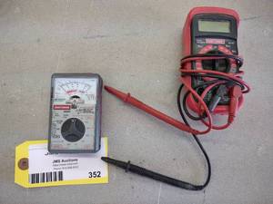 lot 352 image: (2) Craftsman Multimeters...