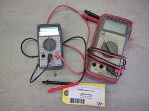 lot 351 image: (2) Craftsman Multimeters...