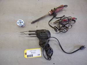 lot 358 image: Soldering Gun, (2) Soldering Irons,...