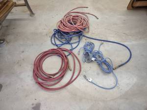lot 378 image: Assorted Air Hoses & Extension Cord...