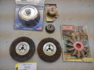 lot 379 image: Assorted Wire Wheels & Flap Wheel...
