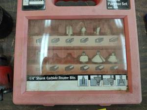 lot 416 image: Router Bits, 34 Shaper Cutters, &...