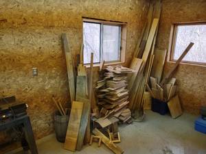 lot 420 image: Assorted Wood along The Wall & Corn...