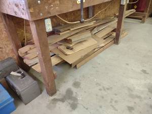 lot 421 image: Assorted Wood Under The Bench...