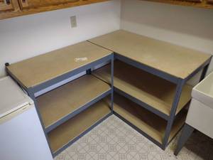 lot 487 image: (2) Shelf Units, 48x24 & 36x18...