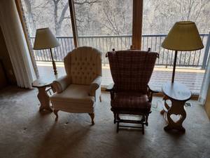 lot 501 image: (2) Lamp Tables & (2) Chairs...
