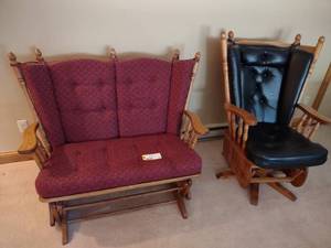 lot 516 image: (2) Glider Rockers...
