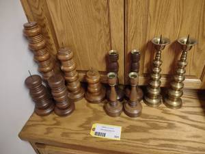 lot 531 image: Assorted Candle Sticks...