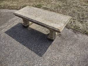 lot 582 image: Concrete Bench...