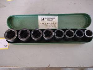 lot 439 image: 34 Impact Socket Set, 1-1 12...