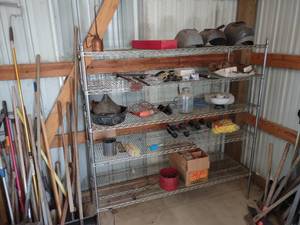 lot 606 image: Wire Shelf with Contents, 72x24x72...