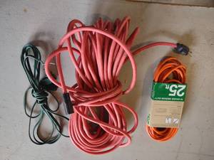 lot 616 image: (3) Extension Cords...